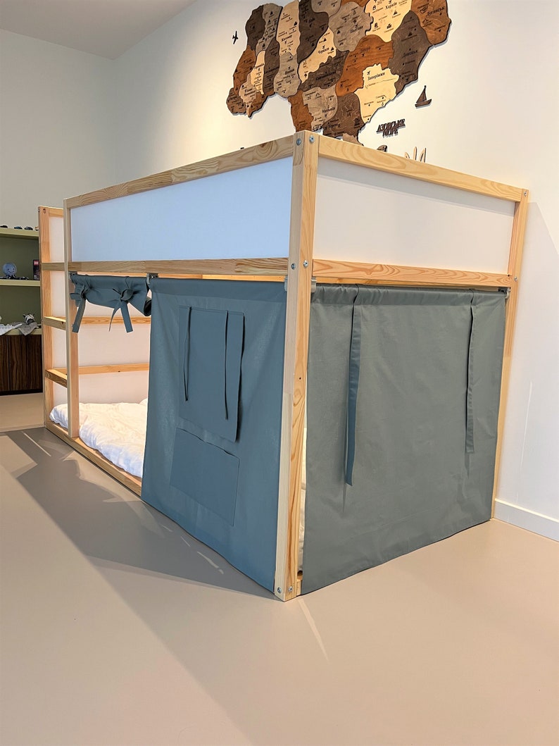 Ikea Kura Curtain Kura Curtains Loft Bed Curtain Ikea Kura Etsy