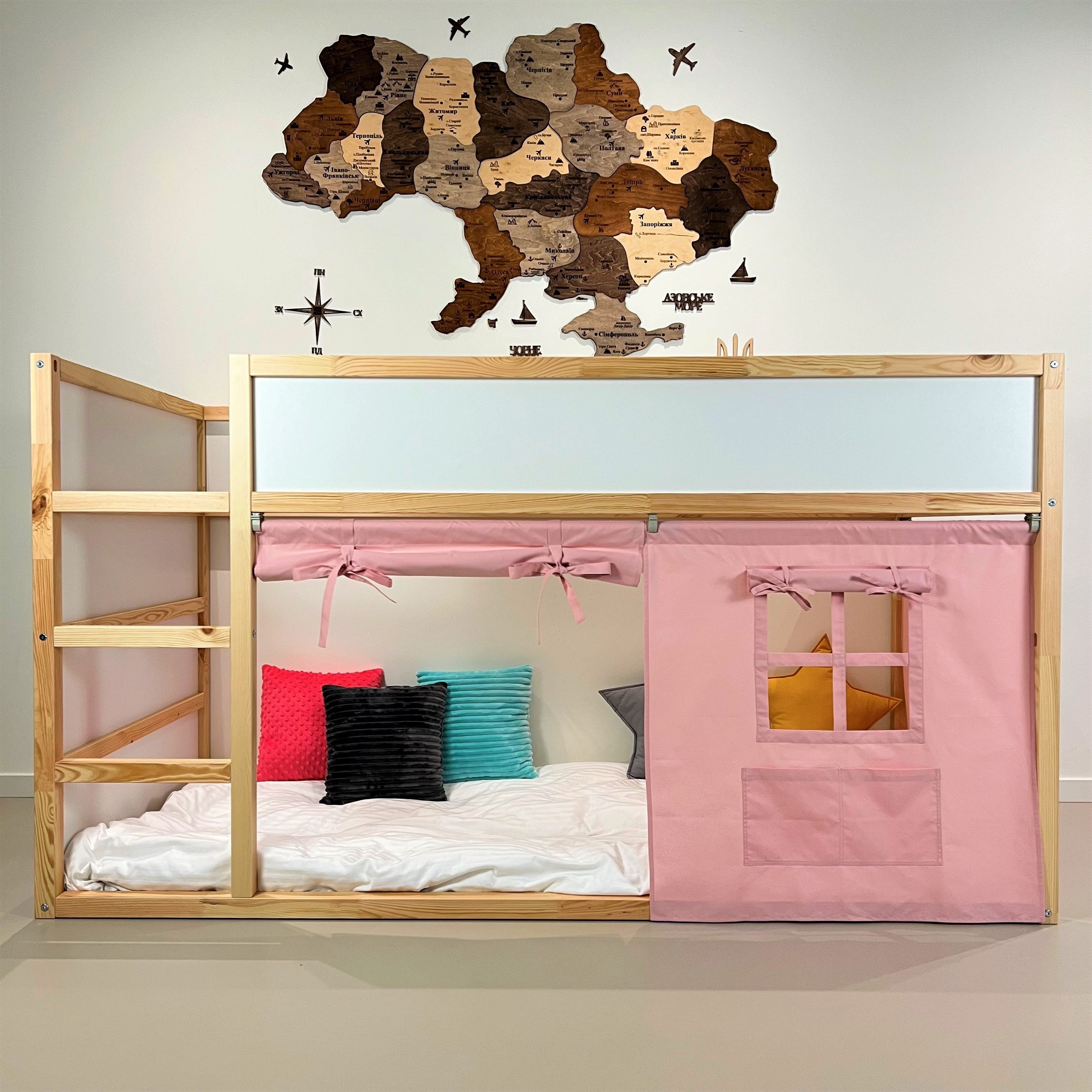 Ikea Kura Curtain Kura Curtains Loft Bed Curtain Ikea Kura Etsy