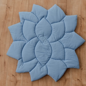 Bloemenspeelkleed, bladspeelkleed, babyspeelkleed, kinderkamervloermat, kinderkamertapijt