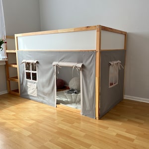 Ikea kura curtain, kura curtains, loft bed curtain, Ikea kura bed, Ikea kura bunk curtain, canopy bed house, bunk bed curtains