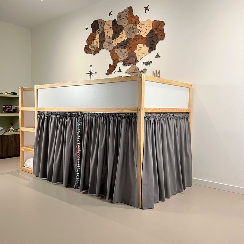 Ikea Kura Curtain Kura Curtains Loft Bed Curtain Ikea Kura Etsy