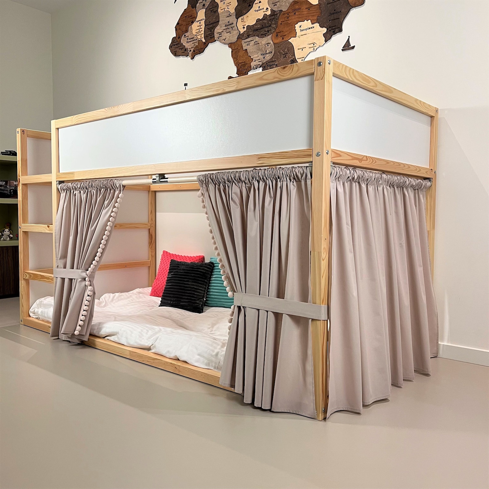Ikea Kura Curtain, Kura Curtains, Loft Bed Curtain, Ikea Kura Bed, Ikea ...