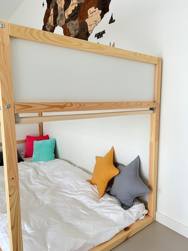 Ikea Kura Bed Curtains Rod Wooden Rod for Ikea Kura Curtains Etsy