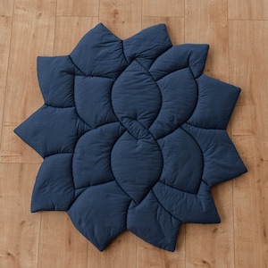 Bloemenspeelkleed, bladspeelkleed, babyspeelkleed, kinderkamervloermat, kinderkamertapijt