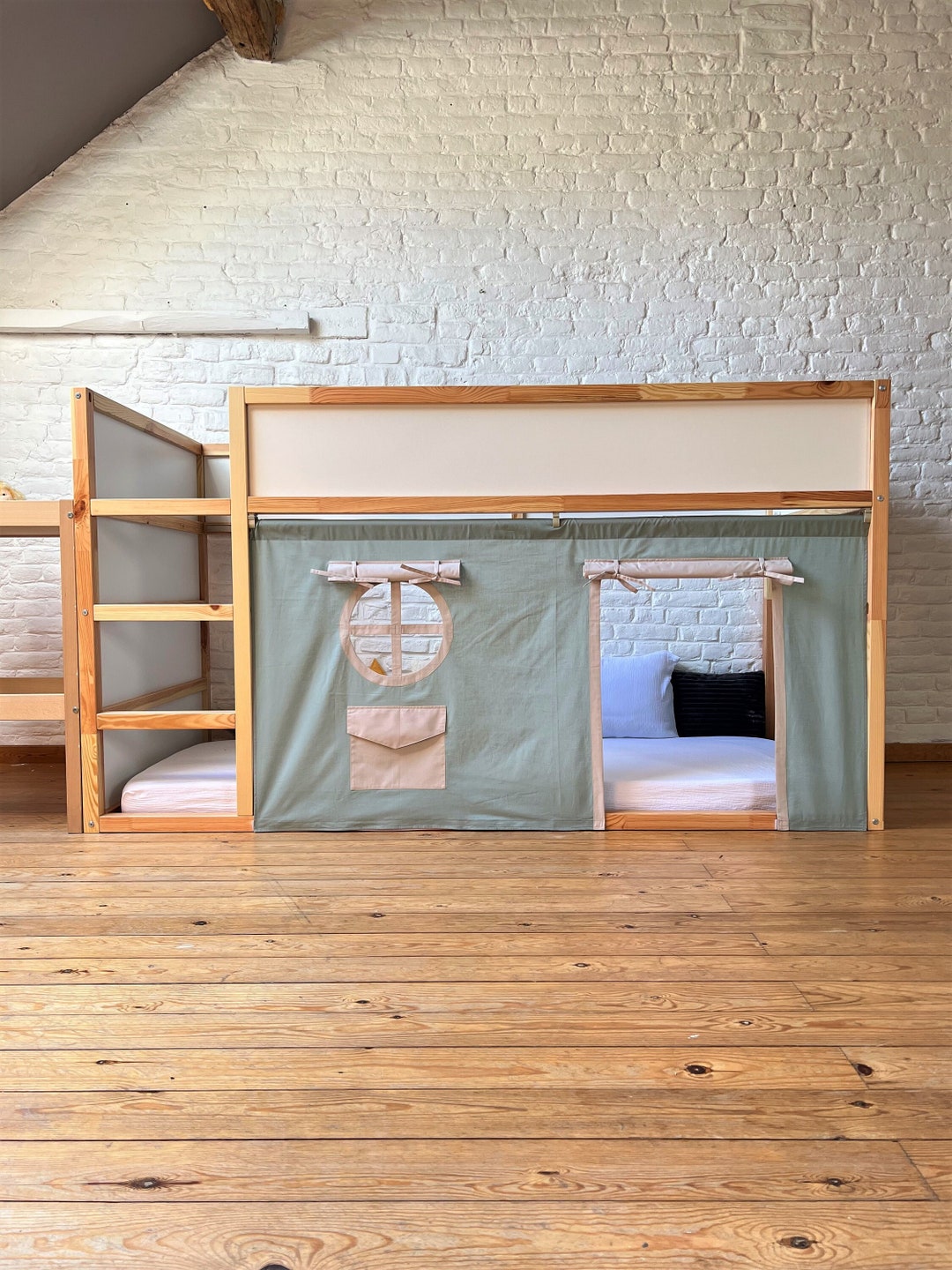 Ikea Kura Curtain, Kura Curtains, Loft Bed Curtain, Ikea Kura Bed, Ikea