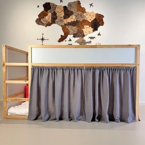 Muslin Ikea kura curtain,muslin kura curtain, kura curtains, loft bed curtain, Ikea kura bed, Ikea kura bunk curtain, canopy bed house