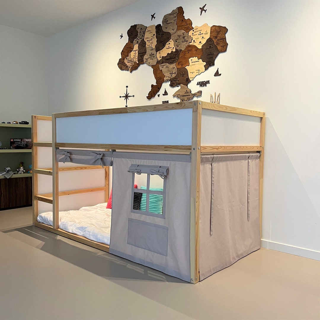 Ikea Kura Curtain, Kura Curtains, Loft Bed Curtain, Ikea Kura Bed, Ikea