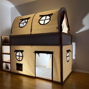 Tent Ikea kura, kura curtains, loft bed curtain, Ikea kura bed, Ikea kura bunk curtain, canopy bed house, bunk bed curtains