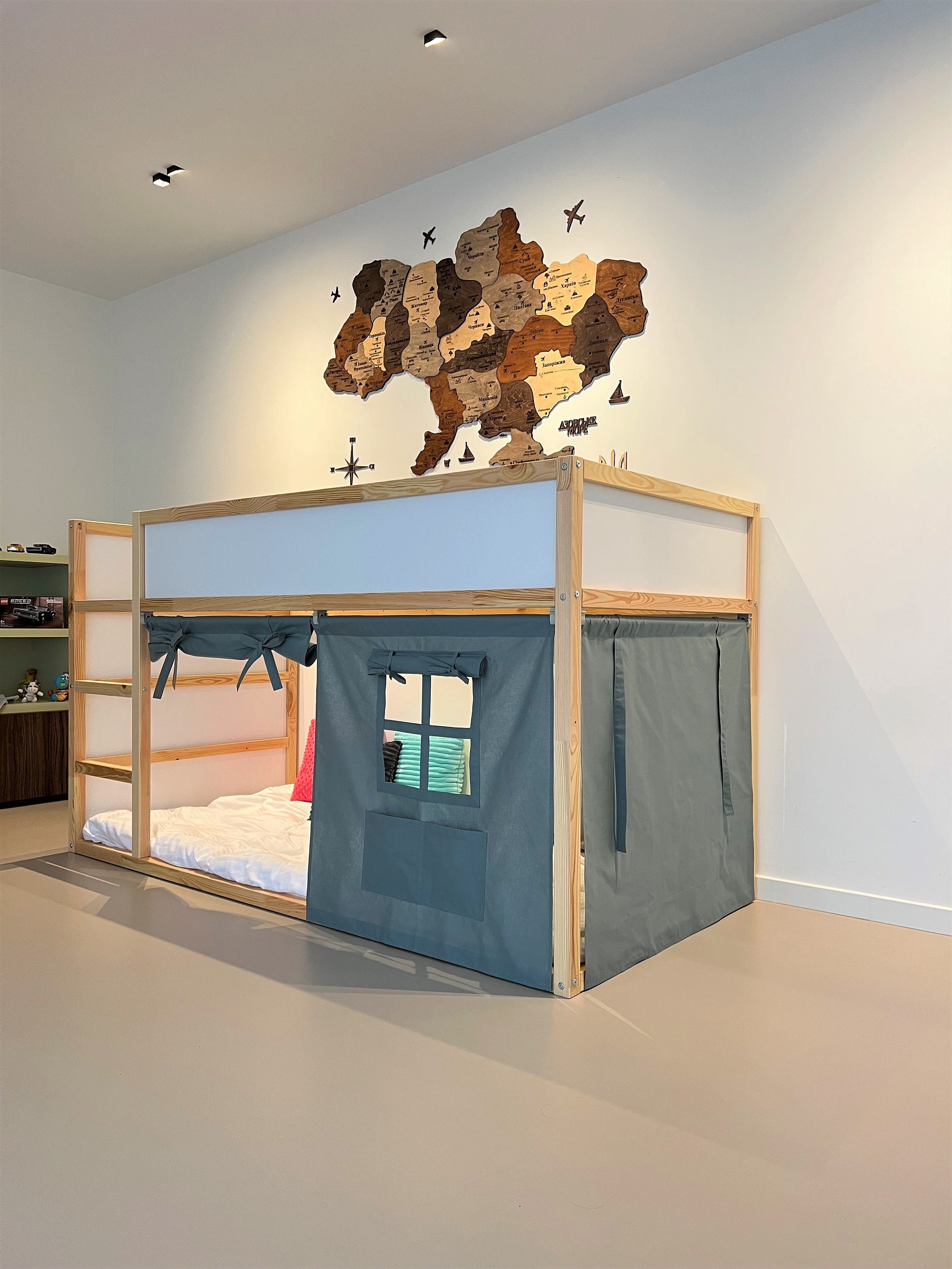 Ikea Kura Curtain Kura Curtains Loft Bed Curtain Ikea Kura Etsy