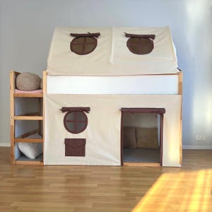 Tent Ikea kura, kura curtains, loft bed curtain, Ikea kura bed, Ikea kura bunk curtain, canopy bed house, bunk bed curtains