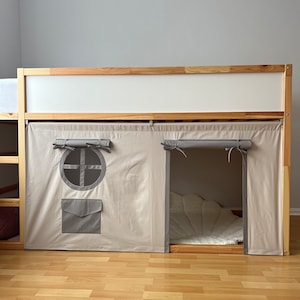 Ikea kura curtain, kura curtains, loft bed curtain, Ikea kura bed, Ikea kura bunk curtain, canopy bed house, bed canopy