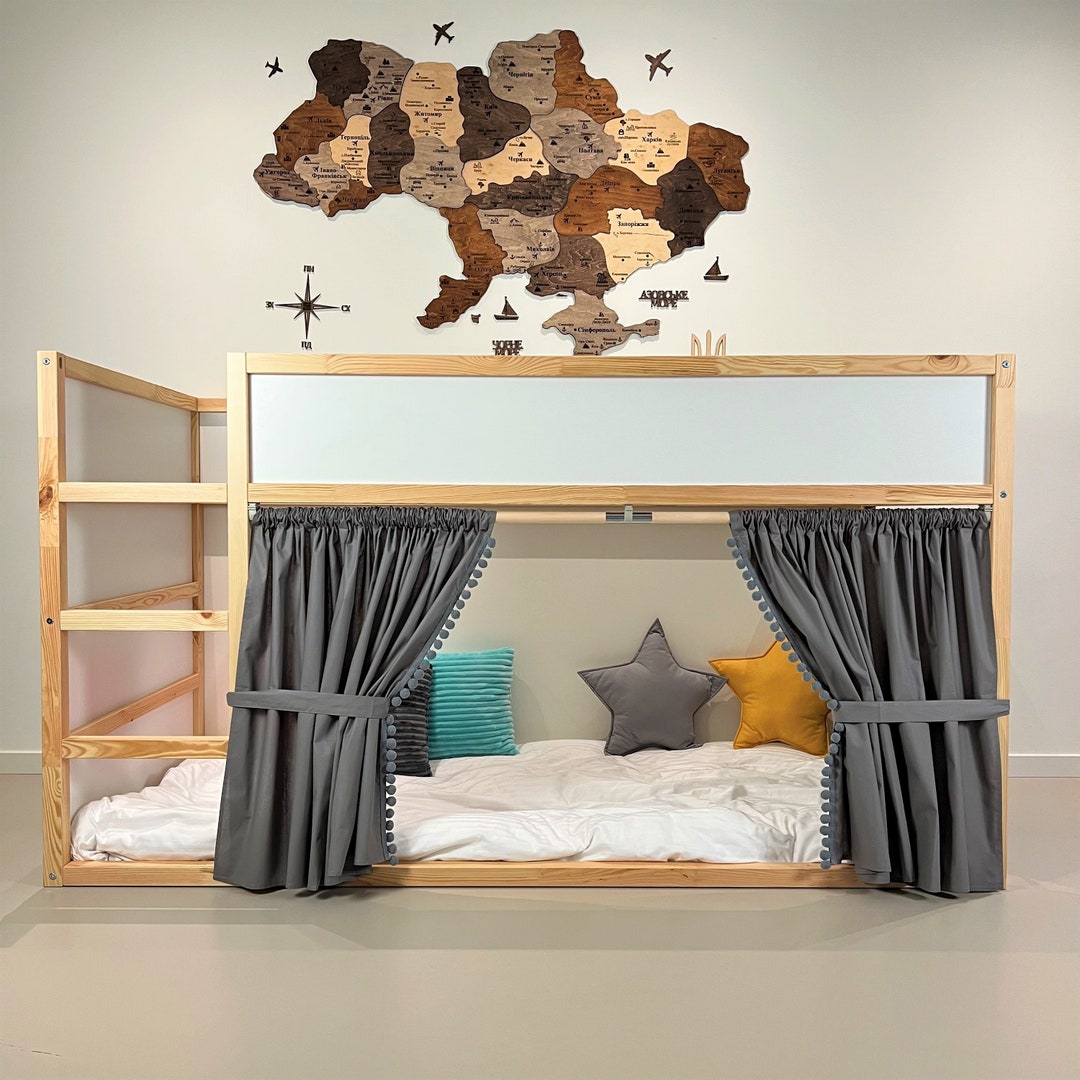 Ikea Kura Curtain, Kura Curtains, Loft Bed Curtain, Ikea Kura Bed, Ikea