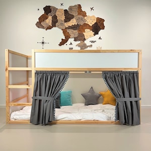 Ikea Kura Vorhang, Kura Vorhänge, Hochbett Vorhang, Ikea Kura Bett, Ikea Kura Etagenvorhang, Himmelbett Haus, Betthimmel