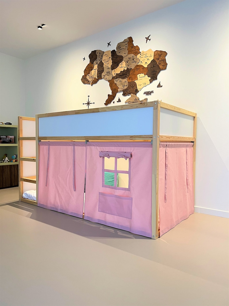 Ikea Kura Curtain Kura Curtains Loft Bed Curtain Ikea Kura Etsy