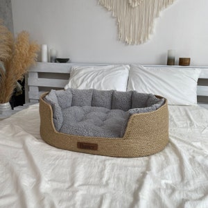 Gepersonaliseerd hondenbed, mand kattenbed, hondenbed, huisdierbed, kattenbed, hondenmandbed, comfortabel hondenbed afbeelding 9