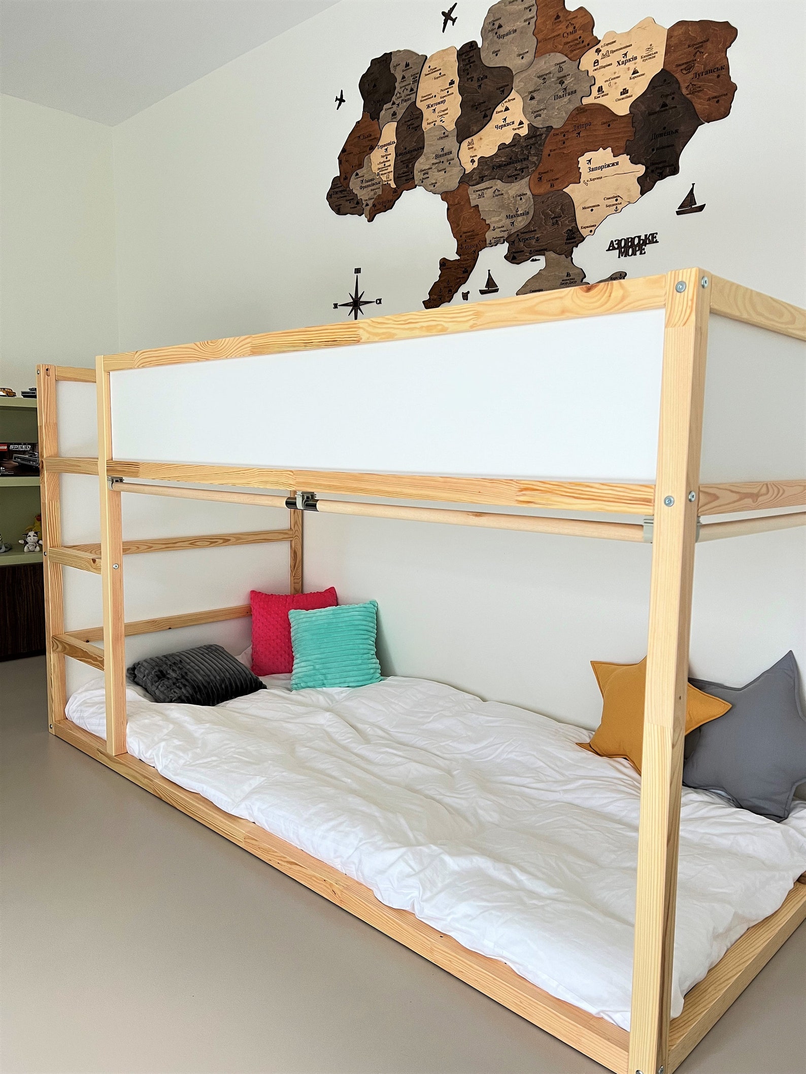 Ikea Kura Bed Curtains Rod Wooden Rod for Ikea Kura Curtains Etsy