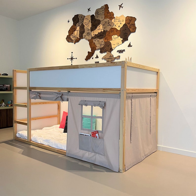 Ikea Kura Curtain Kura Curtains Loft Bed Curtain Ikea Kura Etsy