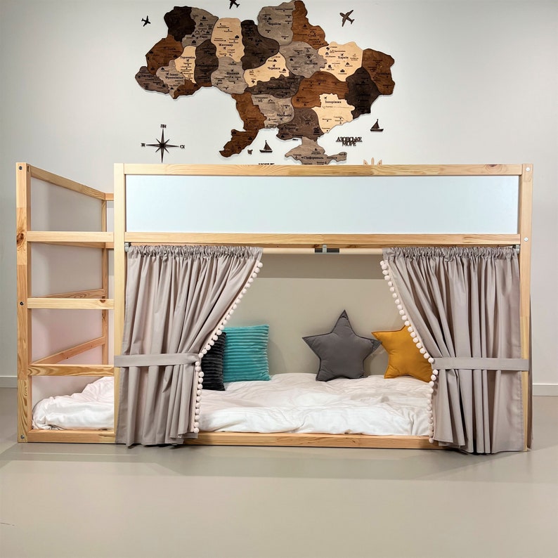 Ikea Kura Curtain Kura Curtains Loft Bed Curtain Ikea Kura Etsy