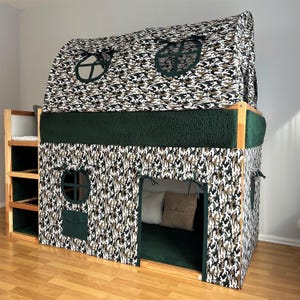 Tent Ikea kura, kura curtains, loft bed curtain, Ikea kura bed, Ikea kura bunk curtain, canopy bed house, bunk bed curtains