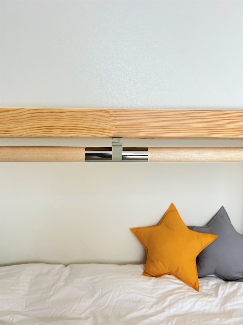 Ikea Kura Bed Curtains Rod Wooden Rod for Ikea Kura Curtains Etsy