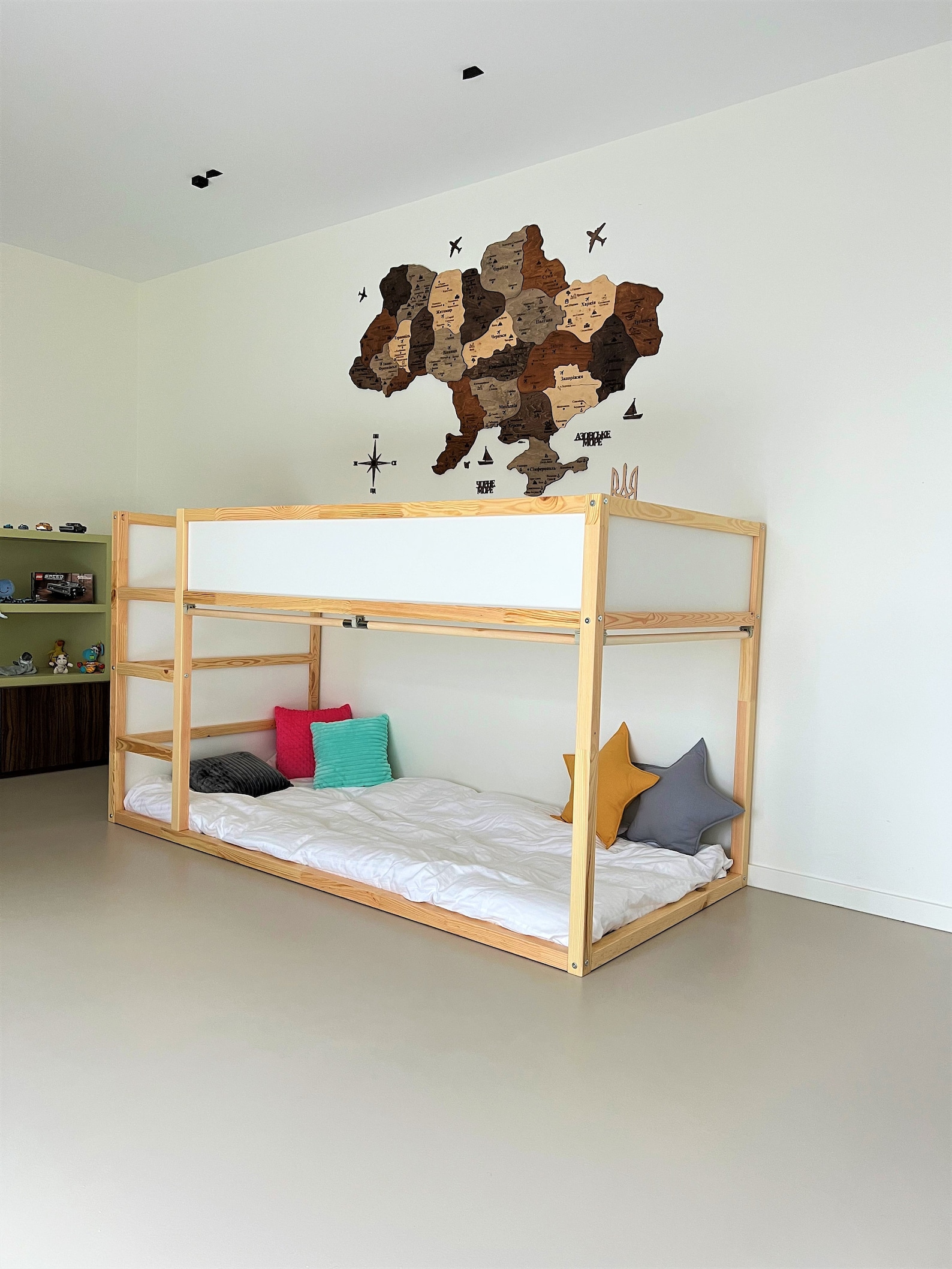 Ikea Kura Bed Curtains Rod Wooden Rod for Ikea Kura Curtains Etsy