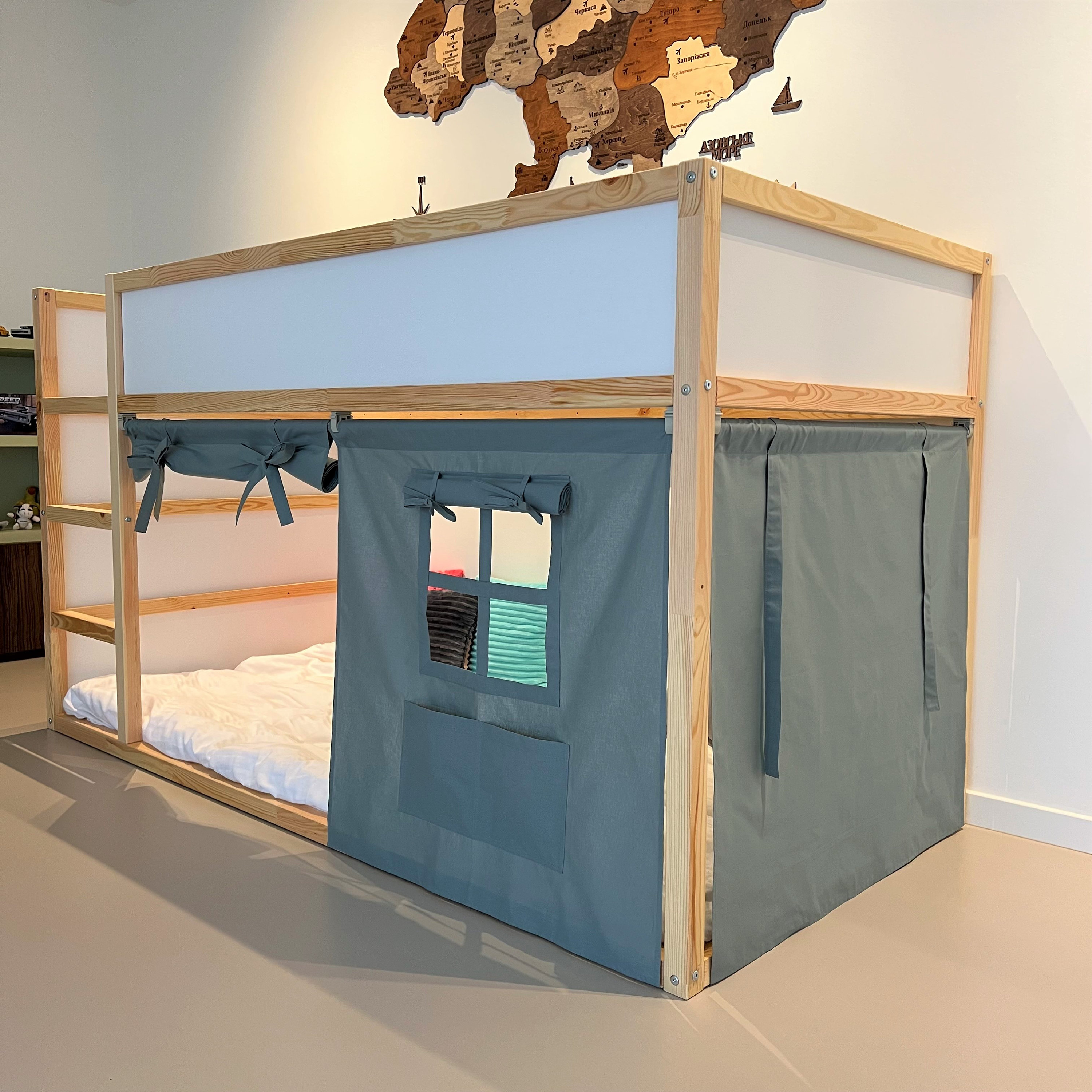 Ikea Kura Curtain Kura Curtains Loft Bed Curtain Ikea Kura Etsy Canada