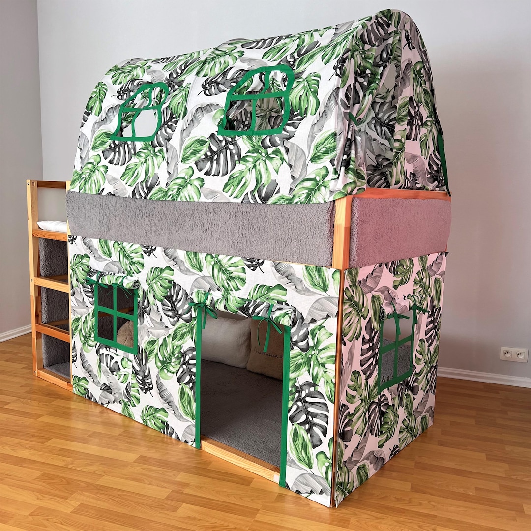 Tent Ikea Kura, Kura Curtains, Loft Bed Curtain, Ikea Kura Bed, Ikea ...