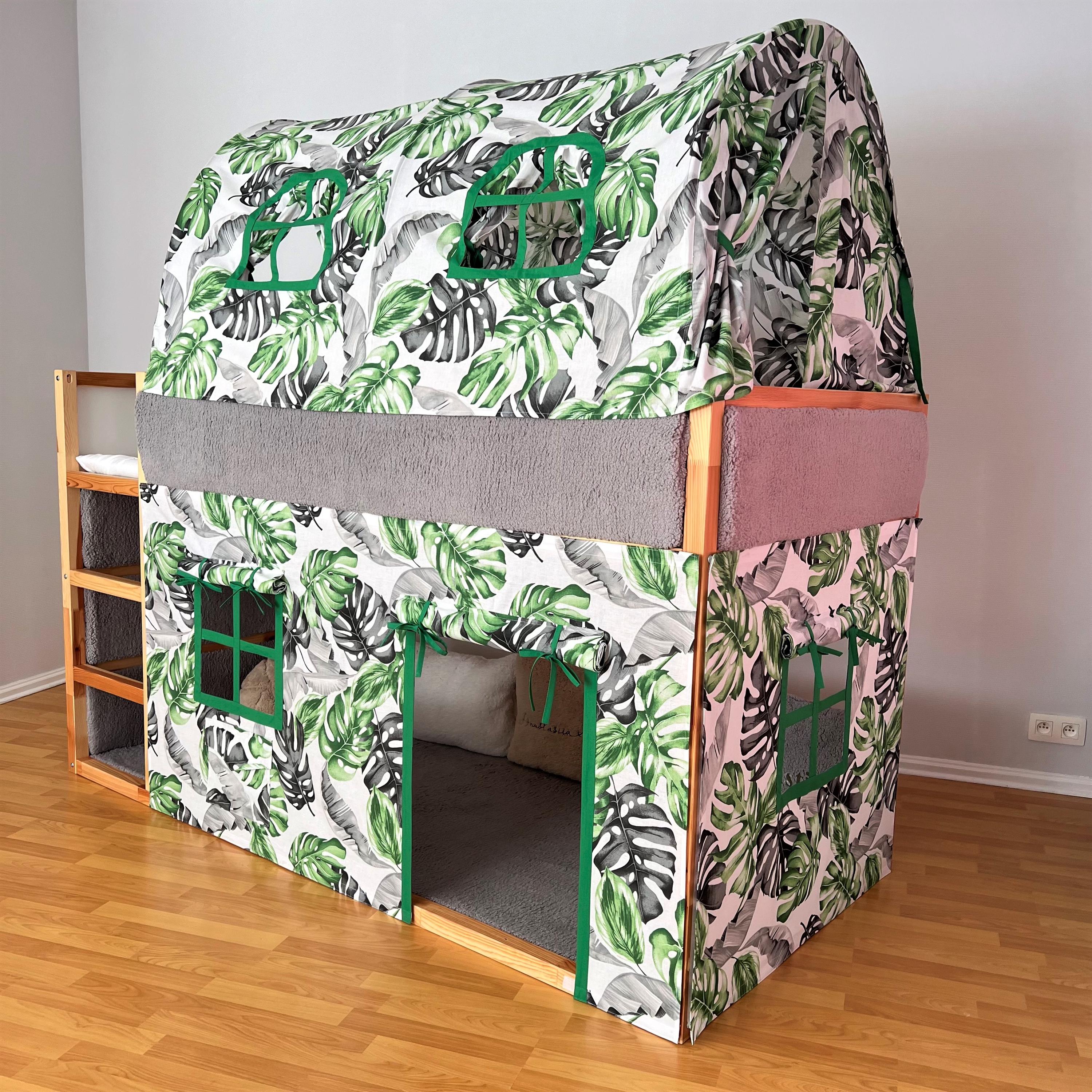 Tent Ikea kura, kura curtains, loft bed curtain, Ikea kura bed, Ikea kura bunk curtain, canopy bed house, bunk bed curtains
