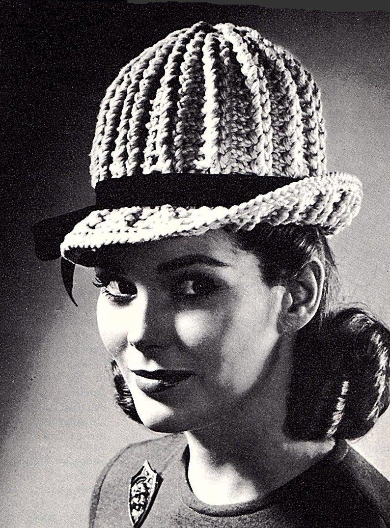 Women/'s Crocheted Hat Crocheting Pattern *PDF Instant Download*