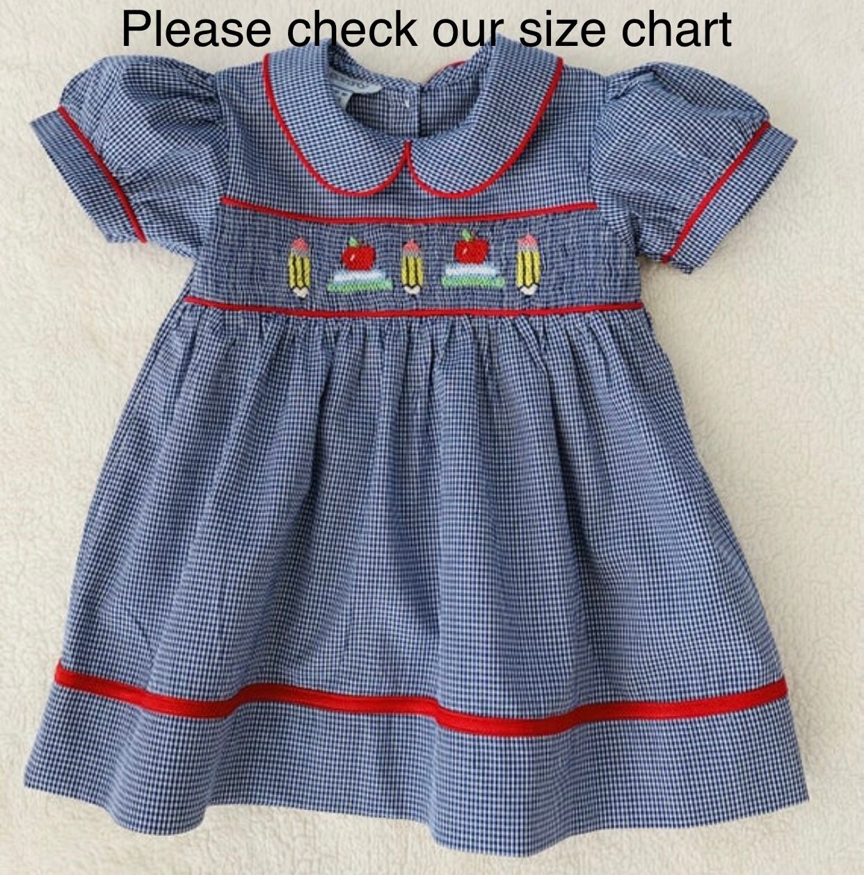 smocked apple dress