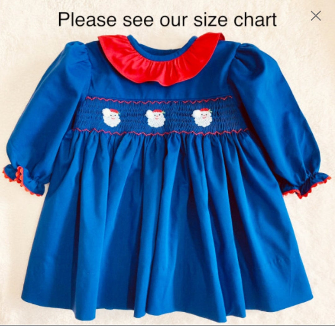 Christmas Smocked Dress 