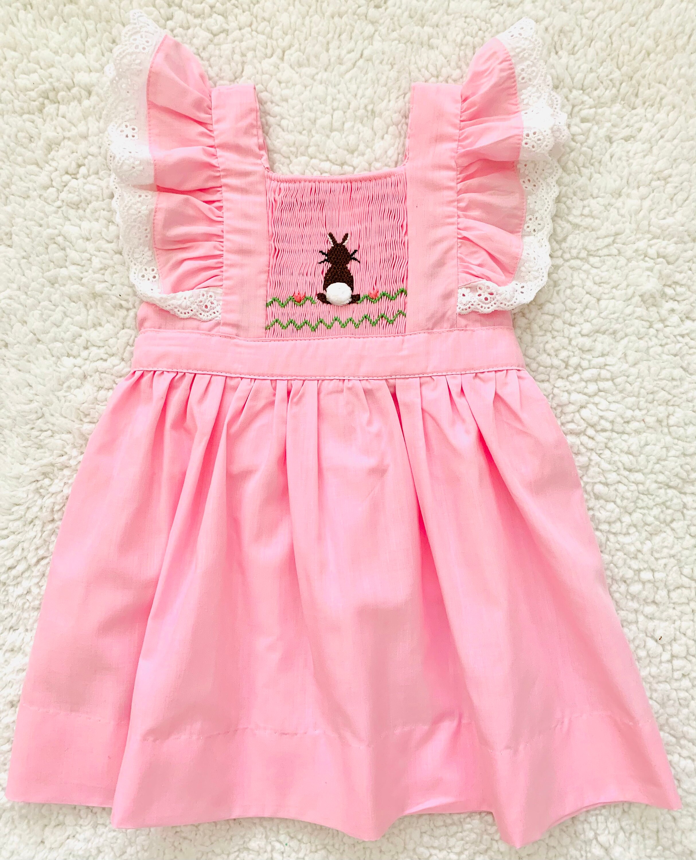 Smocked bunny dress Clearance