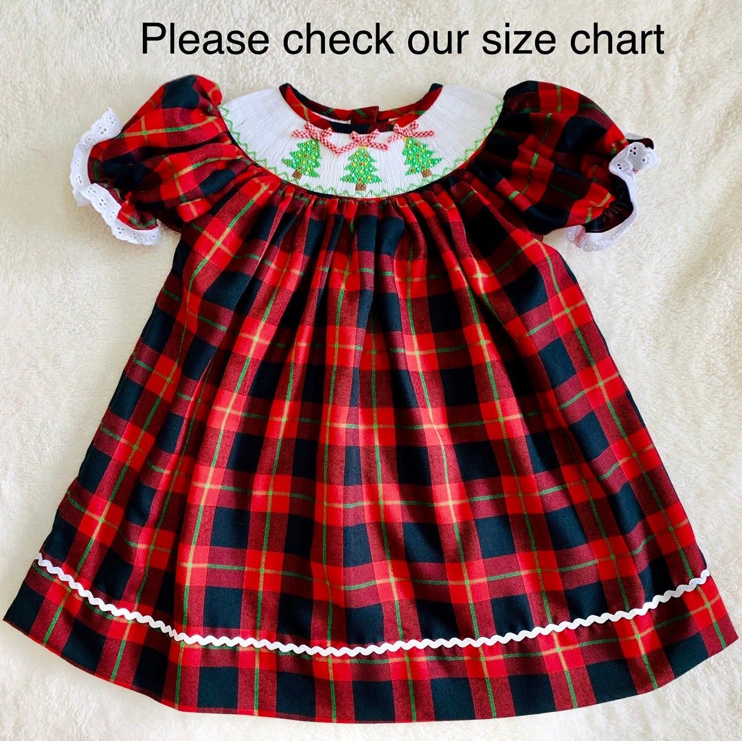 Christmas Smocked Dress 