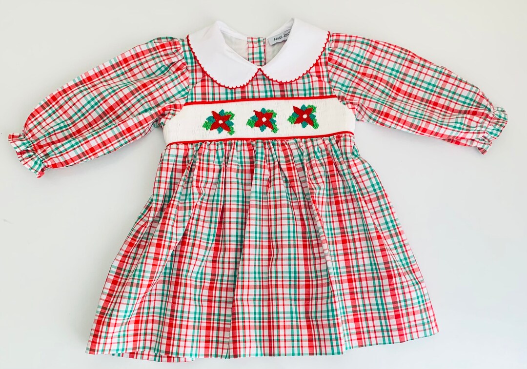 Christmas Smocked Dress 