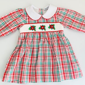 Weihnachten Smocked Kleid, Weihnachten Smocked Kleid, Smocked Kleid, Mädchen Kleid, Weihnachtskleid
