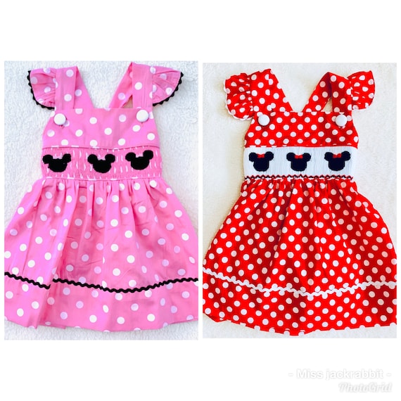 minnie mouse smocked