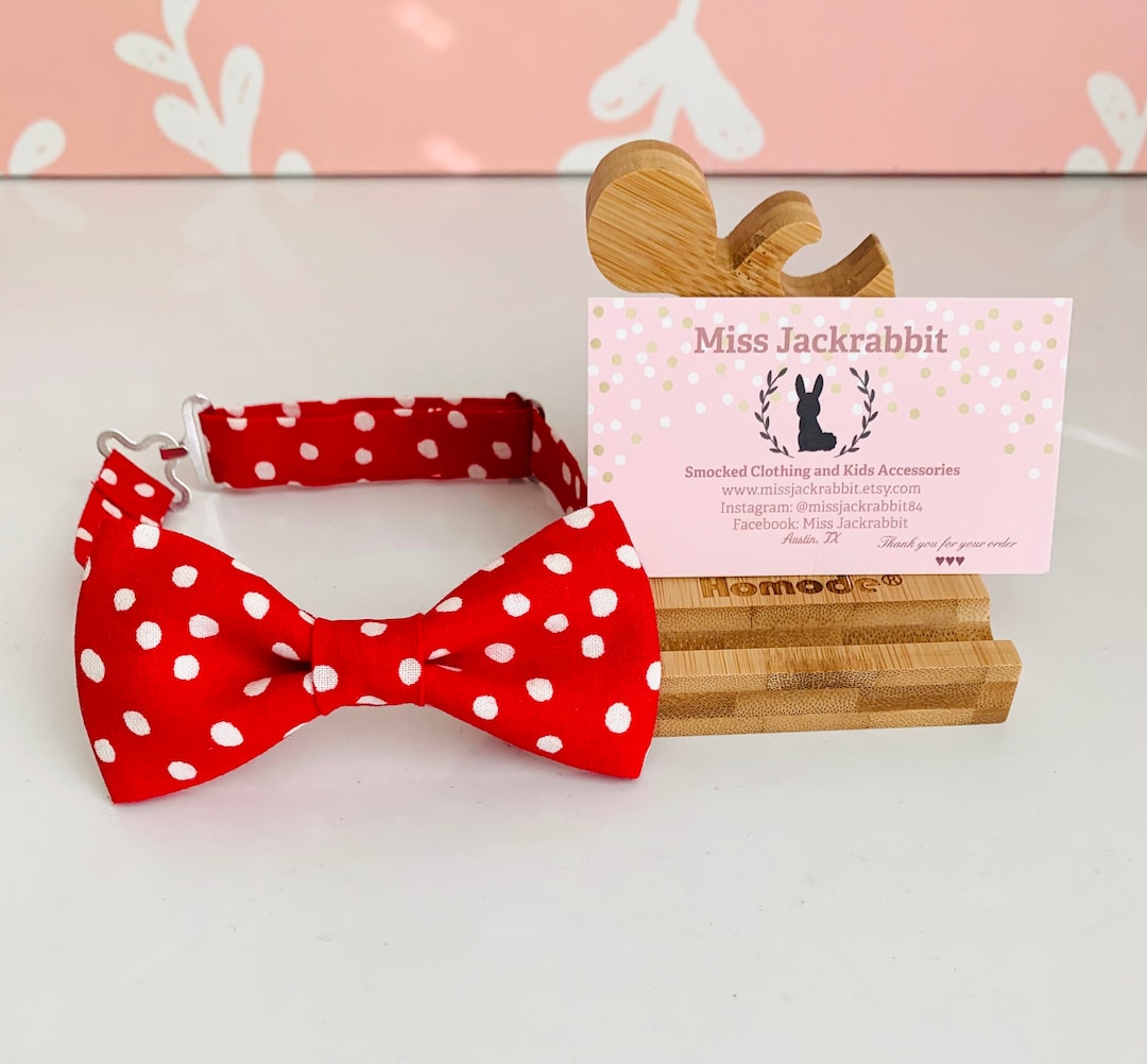 Polka Dots Bow Tie, Red Bow Tie, Boys Bow Tie, Boys Mickey Bow Tie, Bow