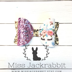 Unicorn Bow, Unicorn Hair Bow, Unicorns, Unicorn Headband, Unicorn Bows, Unicorn Birthday Party, Unicorn Party, Glitter Unicorn
