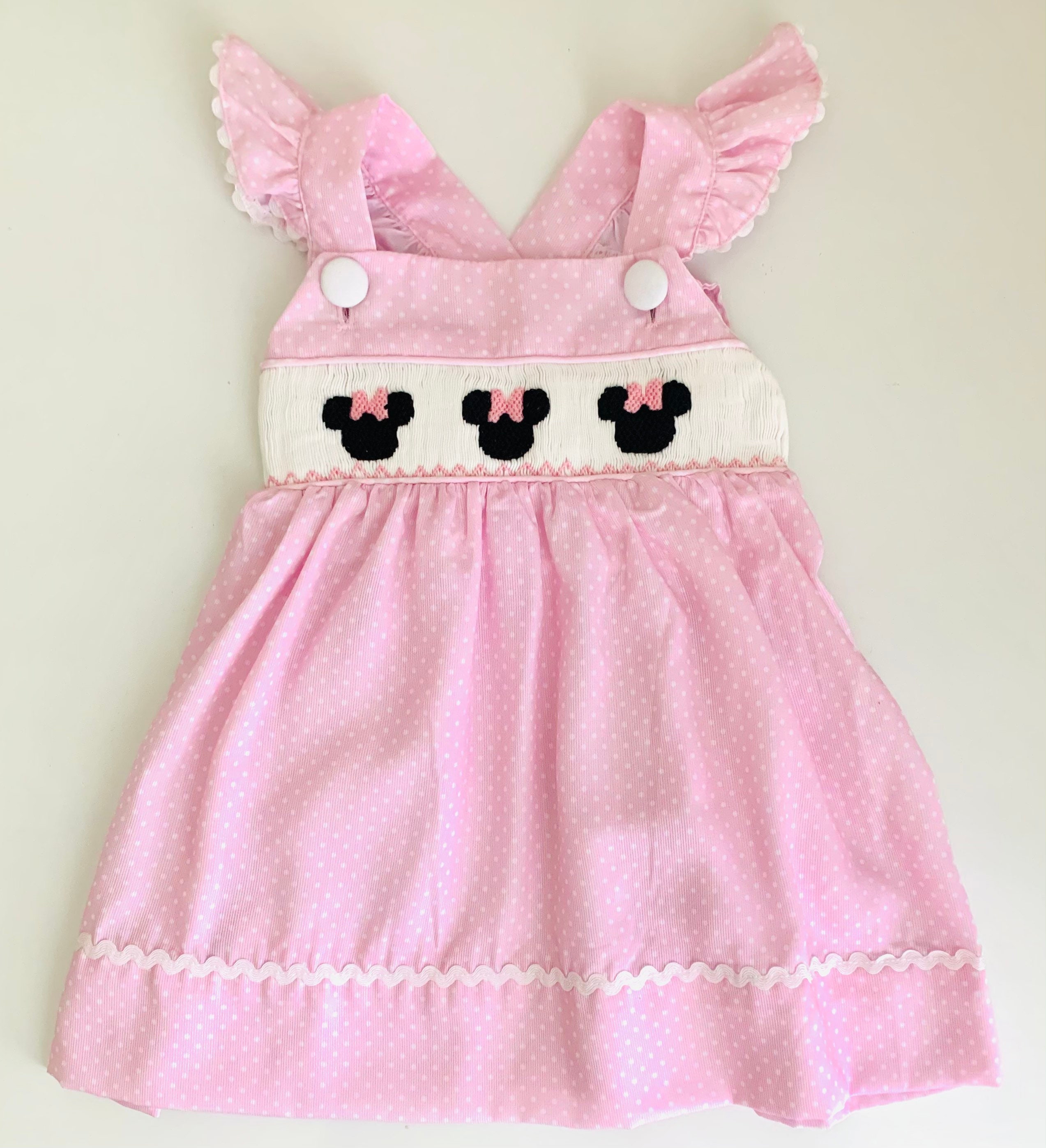 Minnie mouse smocked outfit deals