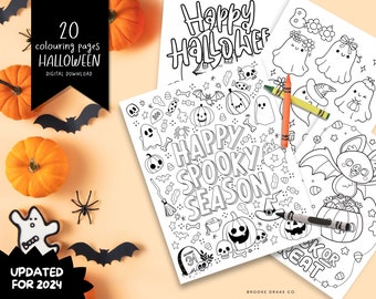 Halloween-kleurplaten voor kinderen: griezelige doe-activiteit (pdf en jpeg)