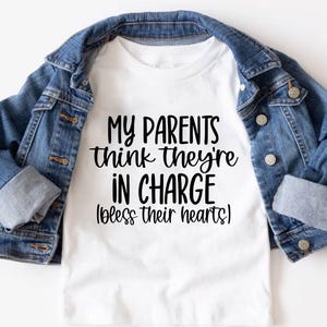 My Parents Think They&#39;re in Charge SVG, Funny Baby svg, Little Boss SVG, Baby svg, Mini Boss svg, Newborn svg,Cut File For Cricut