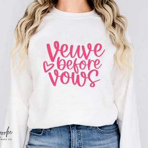 Veuve Bevor Gelübde SVG, Bachelorette Party Champagner Zitat, Brautparty Cricut Cut Datei, Hochzeit PNG, Instant Download