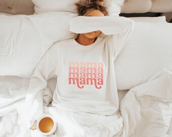 Retro Mama SVG: Stacked Mom Life Shirt Cut File (Digital Download)