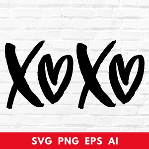 XOXO SVG, shirt schattig Valentijnsdag, hart SVG, valentijnscadeau, handgeschreven citaten, Cricut