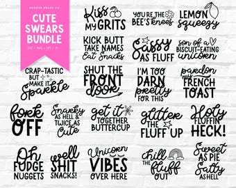 Paquete SVG de frases groseras: archivos Cricut atrevidos