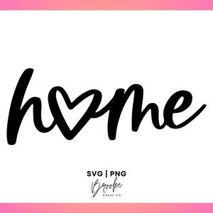 Home SVG: Hand-Lettered Family Sign (Digital Download)