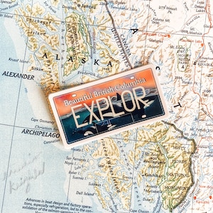 autocollant orque de plaque d'immatriculation de la Colombie-Britannique | autocollant provincial | provinces canadiennes | autocollant orque | autocollant pour ordinateur portable | autocollant bouteille d'eau
