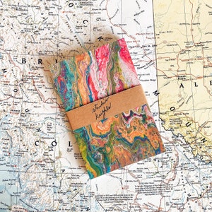 lot de 21 cartes postales uniques en acrylique | original imprimé sur du papier cartonné brillant 6 x 4 pouces | Courrier à envoyer à vos amis et à votre famille