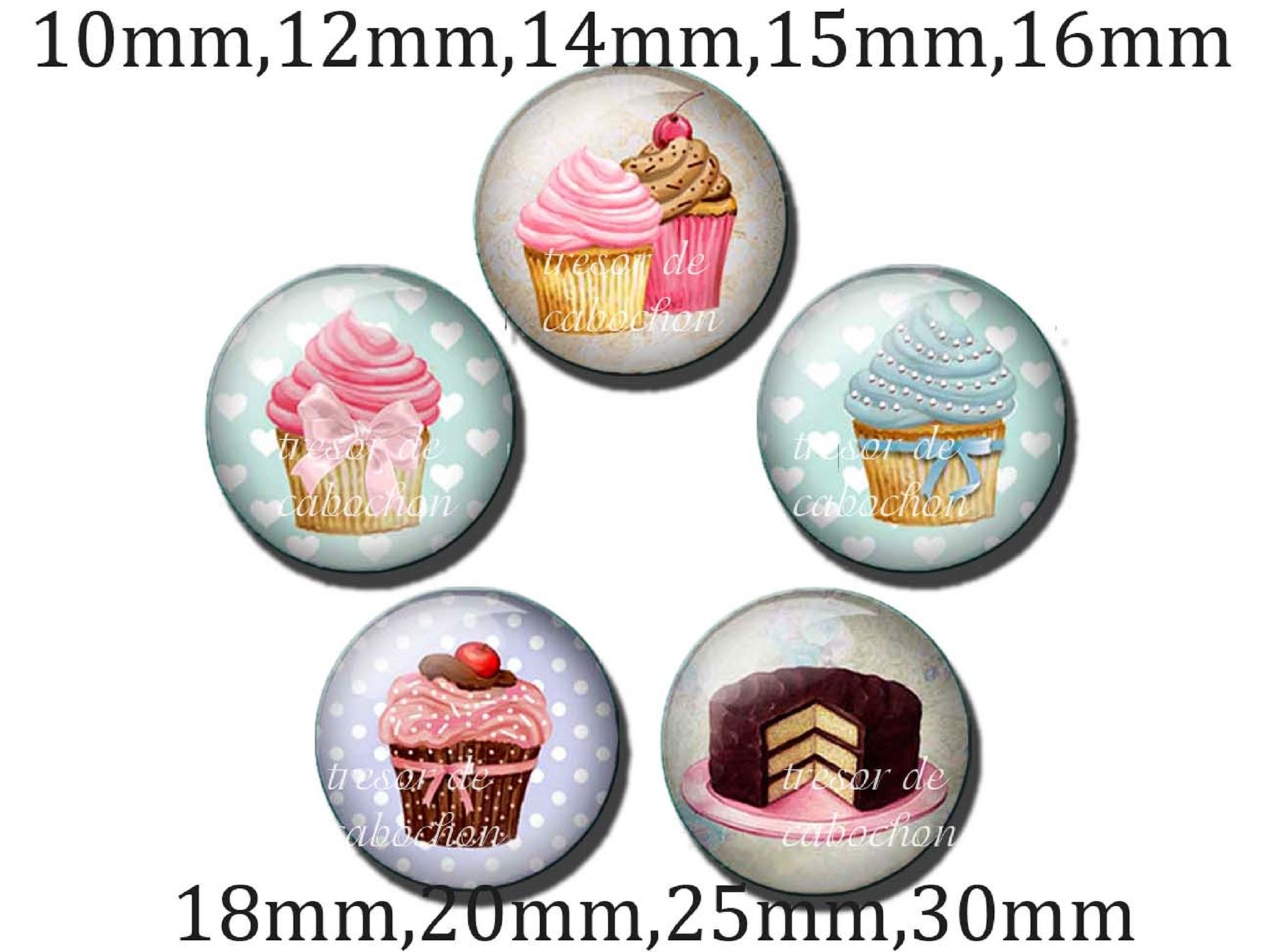 Muffin Tresor De L Ocean My Cafe Dessert jewellery - Etsy France