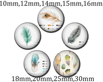 Y643,vintage,Bird,feather,bird's nest,egg,glass cabochons,made by hands.10mm 14mm 14mm 16mm 18mm (10pcs)20mm 25mm 30mm (5pcs)